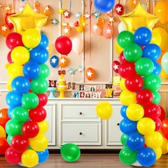 2 Sets Balloon Stand Kit Hero Themed Party Decor 142 Pcs Adjustable Balloons …