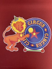 Vtg Beistle Circus Animal Cutouts LION MONKEY ELEPHANT SEAL 16” 1990 Party Set