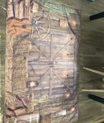 Western Cowboy Backdrop Cowboy Party Decor Large Tapestry Banner 43″x 69″