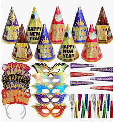 New Years Eve Party Supplies 2026 for 25 Guests Happy New Year Party Kits NYE…