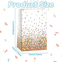 12 Pieces Confetti Sprinkle Party Decorations Confetti Sweet Candy Bag Donut …