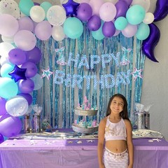 🔥Mermaid Happy Birthday Banner, Mermaid Birthday Party Decorations🔥