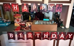 50-Piece Stranger Things Party Supplies with Banner, Balloons & Cupcake Toppers