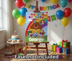 Personalised Printed Duggee Birthday Foam Board Event Welcome Sign A3