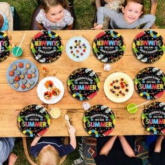 48PCS School’s Out for The Summer Tableware for Kids Class End of School Year…
