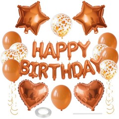 27 Pcs Orange Birthday Decorations, 3D Letters Orange Happy Birthday Balloon …