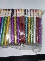72pcs Birthday Candle Happy Birthday Cake Top Candle