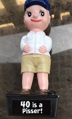 Over The Hill -Midlife Crisis-Birthday Doll-“ 40 Is A Pisser”- NEW