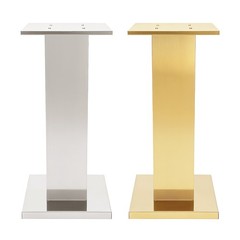 2-Piece 60cm Stainless Steel Column Wedding Flower Stand for Party Decor