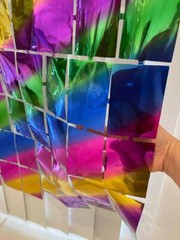 Rainbow Foil Fringe Curtain Sequin Backdrop Party Decorations 1x2m Colourful