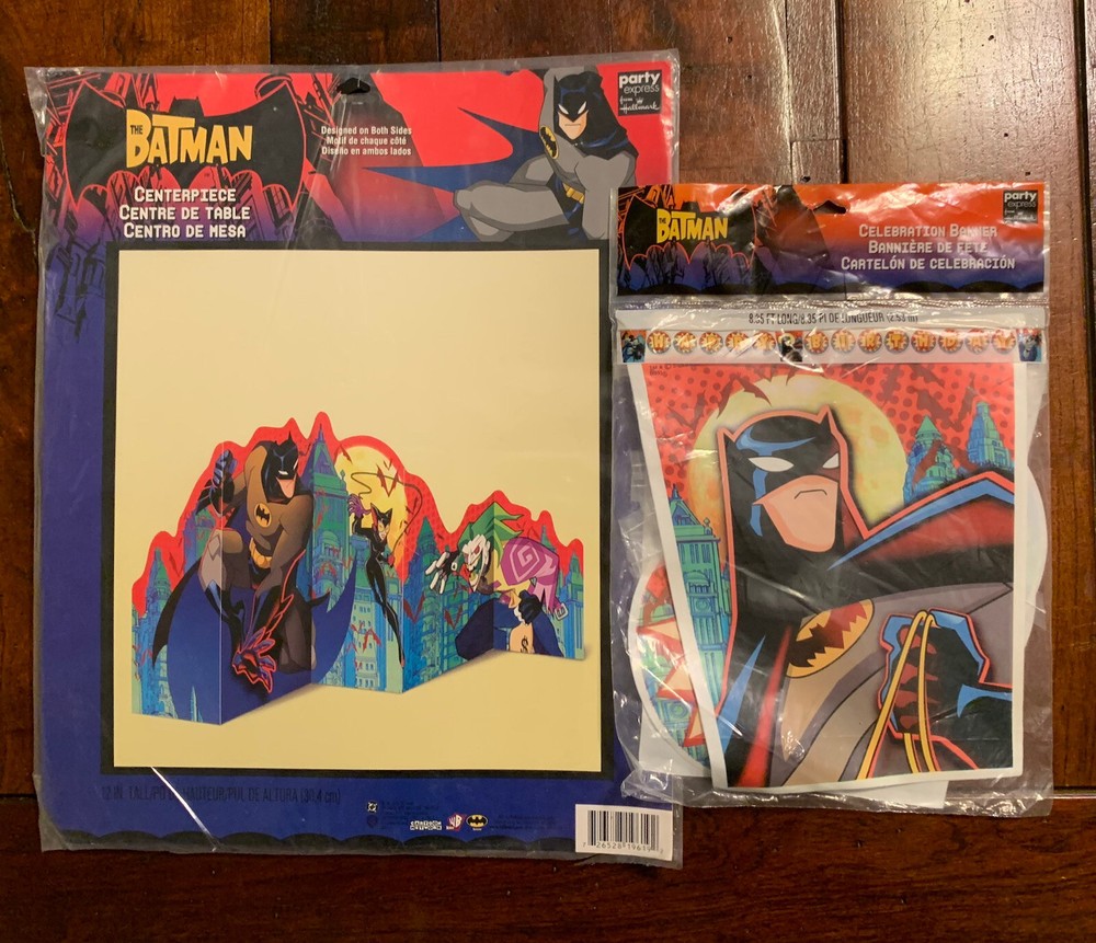 THE BATMAN Birthday Party Supplies – Centerpiece & Banner Decorations