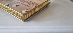 Metal eid mubarak gold tray reusable washable multi purpose