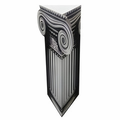 SP13711 3D Roman Greek Mythology Column Pillar Table Cardboard Cutout Standee St
