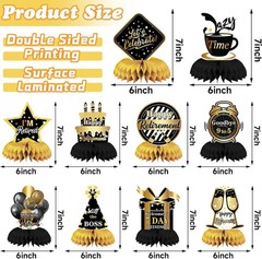 10 Pcs Retirement Party Decorations, Retirement Party Supplies Retirement Table