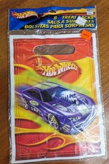 NEW 2003 Hallmark Party Hot Wheels Birthday Party Table Cover 54″ x 89″ + 8 Bags
