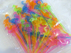 Flamingo Party Picks Forks Cupcake Decorations Party Supplies 50 Pcs