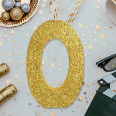 8 Inch Gold Glitter Numbers Table Centerpieces 0-8 Birthday Party Decorations…