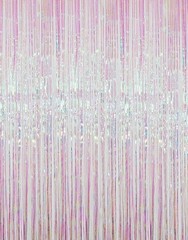 Multicolor Foil Fringe Curtain 3.2 x 9.8 ft – Ideal for Celebrations and Photos