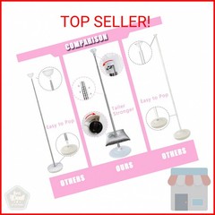 DECOJOY Balloon Column Stand Set of 2, Adjustable 7 Feet Ballon Arch Stands with