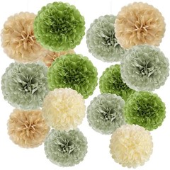 Olive Sage Green Tissue Paper Party Decorations Paper Flowers Decorations