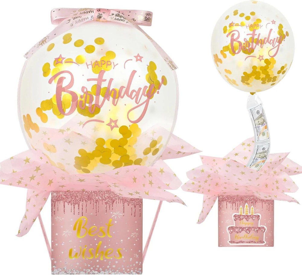 Pull Money Balloon Box Birthday Balloon Money Surprise Box Funny Pull Cash Surpr
