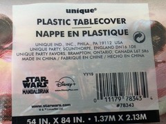 Unique Star Wars Mandalorian Grogu Tablecover & Balloons Party Lot