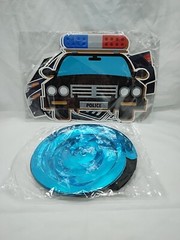 25 Pieces Police Party Pack Decorations Swirls