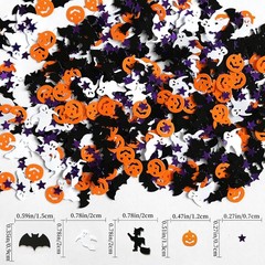 Halloween Confetti Table Scatter Party Decor Pumpkin Ghost DIY Scrapbook New