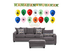 Ramadan Decoration Set (21 Pcs)Balloons+Banner Islamic gift Islamic Quran Favor
