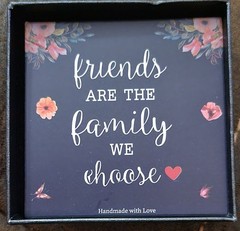 NEW! Engraved Cuff Bracelets Stainless Steel FRIENDS ARE THE FAMILY WE CHOOSE