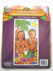 LUAU BEACH PARTY FUN HULA DANCERS PHOTO DOOR PLASTIC BANNER 30″ x 60″ BRAND NEW!
