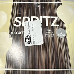 Spritz Black Iridescent Fringe Curtain Backdrop Decor 3” x 8”