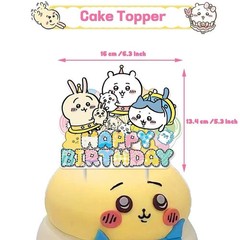 Cute Chiikawa Birthday Party Supplies,Chiikawa Theme Birthday Party Decorate Set