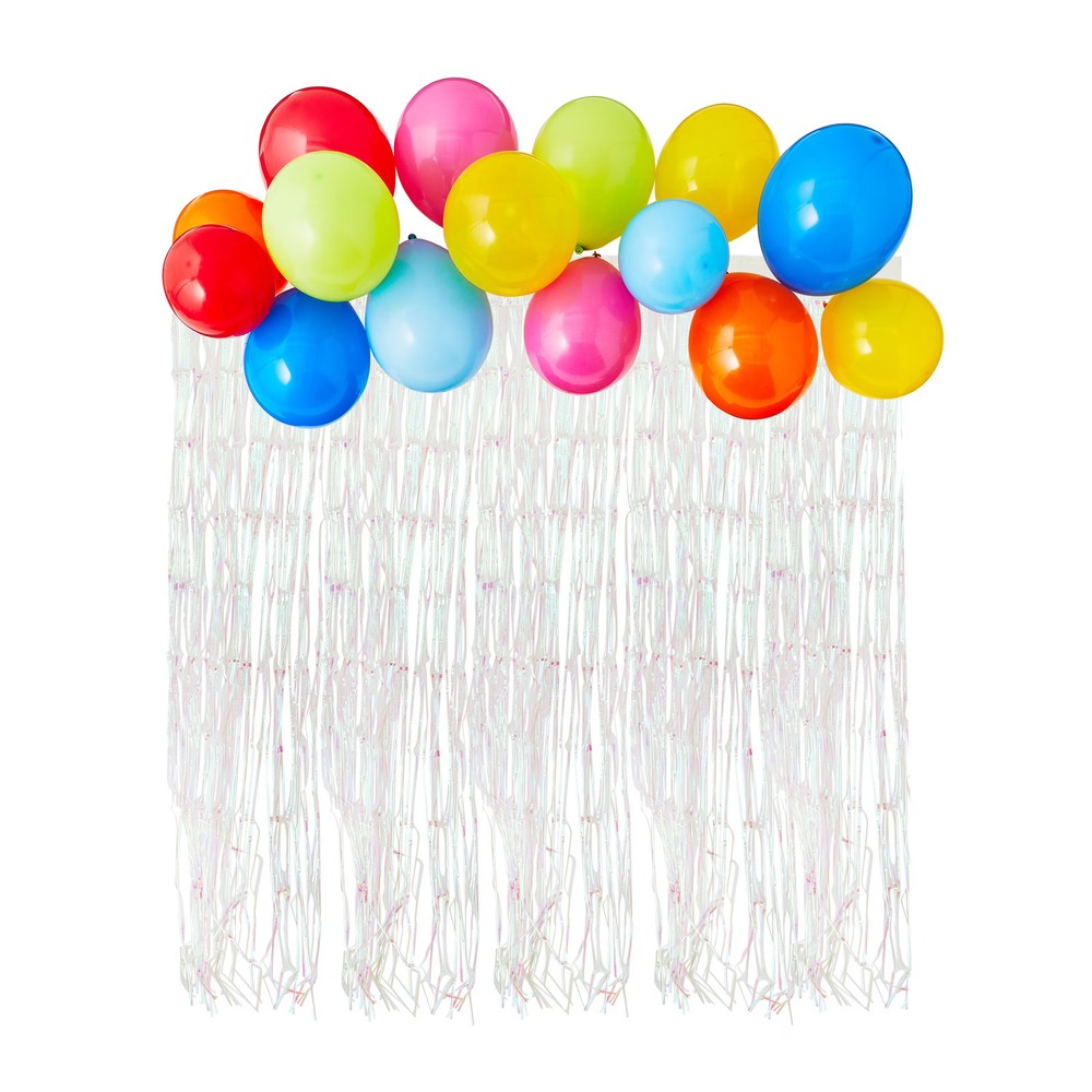 Rainbow Balloon Garland and Fringe Kit, 18 Pieces,