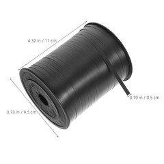 2 Rolls Black Curling Ribbon – 3/16″ x 500 Yards/roll Curling Ribbons – Balloon