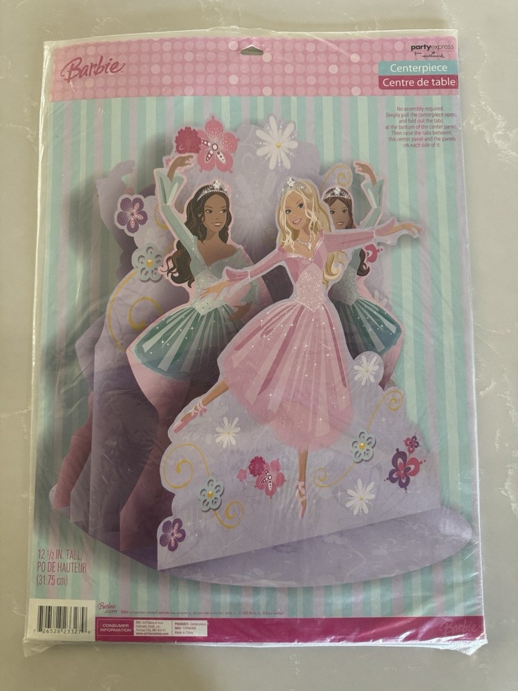 Hallmark Barbie Centerpiece Birthday Party Decoration: Ballerinas 12 1/2″ NEW