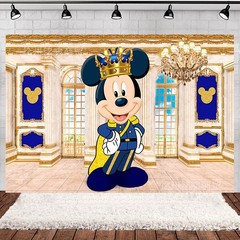 Mickey Castle Palace Backdrop Happy Birthday Party Background Photo Banner