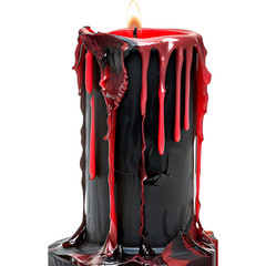 SP13190 Spooky Melted Blood Black Wax Candle Halloween Cardboard Cutout Standee