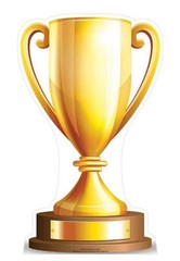 CHAMPIONS SMALL TROPHY CUP EURO World TOURNAMENT CARDBOARD CUTOUT Football Rugby