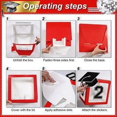 2026 Graduation Decorations Class of 2026 Red and Black Balloons Arch kit wit…