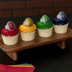 Harry Potter™ Rings, 24 Hogwarts™ Houses Cupcake Decorations Featuring Gryffi…