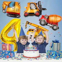 Construction Birthday Party Supplies 4 5 6 Year Old Large Construction Balloons