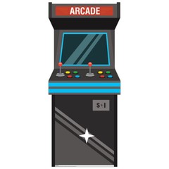 ARCADE GAME Lifesize CARDBOARD CUTOUT Standup Standee Poster Prop 80s Video Game