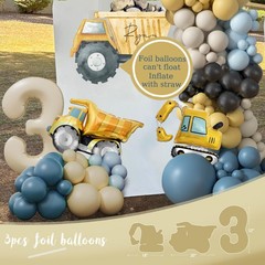 Construction Birthday Party Supplies for 3 Year Old Boy – Dump Truck Decor, Cake