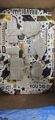 Graduation Theme Party Decorations Set, White School Theme Decor