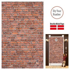 Brick Wall Backdrop,78.7″x 49.2″ Inch Door Curtain, Wizard Birthday Party Sup…