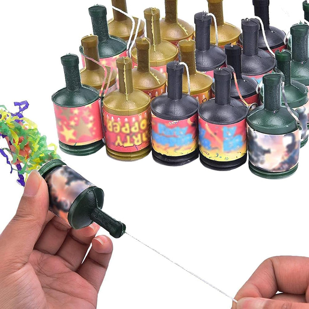 50Pcs Mini Confetti Party Poppers for Wedding, Birthday, Graduation, Baby Shower