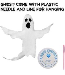 Halloween Hanging Ghost Decoration, 53» x 50» Large Spooky Outdoor Decoration