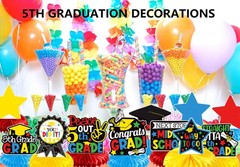 9 PCS 5th Grade Graduation Honeycomb Centerpieces Party Decorations 2025