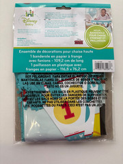 Disney Mickey Mouse 1st Birthday High Chair Kit, Banner Kit, Garland, Tablecloth
